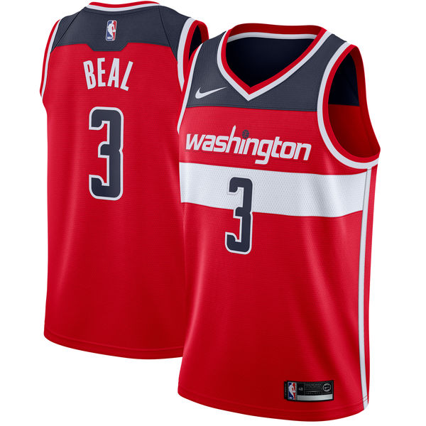 Wizard 3 Bradley Beal Red Nike Swingman Jersey