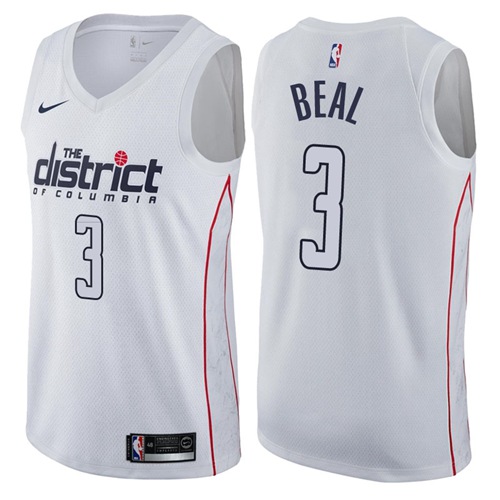 Wizards #3 Bradley Beal White NBA Swingman City Edition Jersey