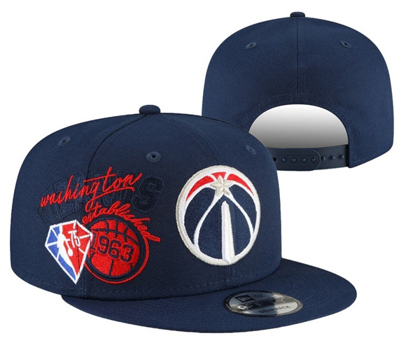 Wizards Navy Snapback Hat --YD
