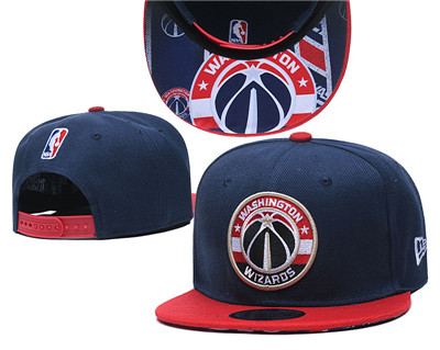 Wizards Team Logo Navy Red Adjustable Hat TX