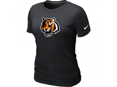 Wome Cincinnati Bengals Tean Logo Black T-Shirt