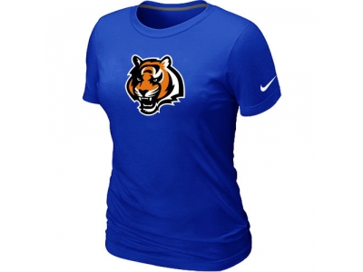 Wome Cincinnati Bengals Tean Logo Blue T-Shirt