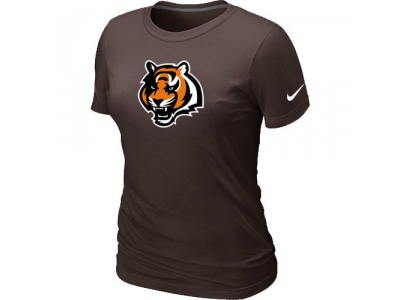 Wome Cincinnati Bengals Tean Logo Brown T-Shirt