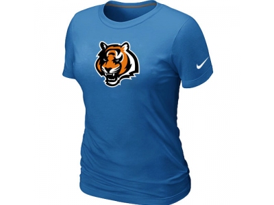 Wome Cincinnati Bengals Tean Logo L.blue T-Shirt