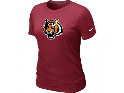 Wome Cincinnati Bengals Tean Logo Red T-Shirt