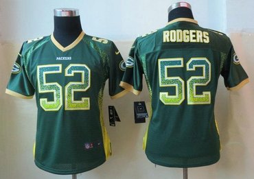 Women 2013 NEW NEW Green Bay Packers 52 Clay Matthews Drift Fashion Green Elite Jerseys