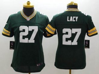 Women''s Nike Packers #27 Eddie Lacy Green Team Color NFL Limited Jersey