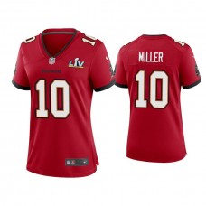 Women's 2021 Tampa Bay Buccaneers #10 Scotty Miller Red Super Bowl LIV Red Game Jersey