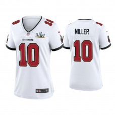 Women's 2021 Tampa Bay Buccaneers #10 Scotty Miller White Super Bowl LIV White Game Jersey
