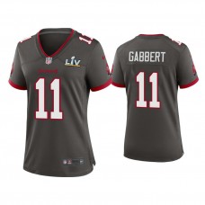 Women's 2021 Tampa Bay Buccaneers #11 Blaine Gabbert Pewter Super Bowl LIV Pewter Game Jersey