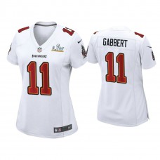 Women's 2021 Tampa Bay Buccaneers #11 Blaine Gabbert White Super Bowl LIV White Game Fashion Jersey