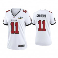 Women's 2021 Tampa Bay Buccaneers #11 Blaine Gabbert White Super Bowl LIV White Game Jersey