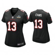 Women's 2021 Tampa Bay Buccaneers #13 Mike Evans Black Super Bowl LIV Black Game Fashion Jersey
