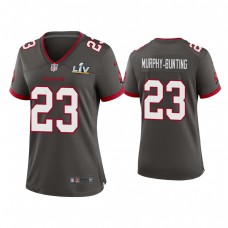 Women's 2021 Tampa Bay Buccaneers #23 Sean Murphy-Bunting Pewter Super Bowl LIV Pewter Game Jersey