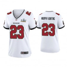 Women's 2021 Tampa Bay Buccaneers #23 Sean Murphy-Bunting White Super Bowl LIV White Game Jersey