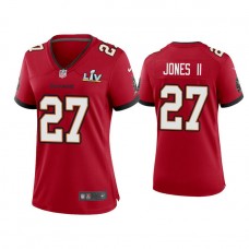 Women's 2021 Tampa Bay Buccaneers #27 Ronald Jones II Red Super Bowl LIV Red Game Jersey