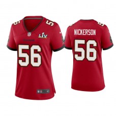 Women's 2021 Tampa Bay Buccaneers #56 Hardy Nickerson Red Super Bowl LIV Red Game Jersey