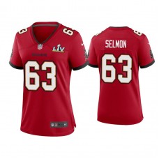 Women's 2021 Tampa Bay Buccaneers #63 Lee Roy Selmon Red Super Bowl LIV Red Game Jersey