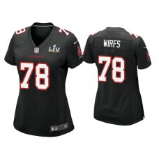 Women's 2021 Tampa Bay Buccaneers #78 Tristan Wirfs Black Super Bowl LIV Black Game Fashion Jersey