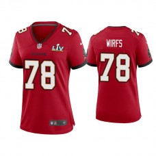 Women's 2021 Tampa Bay Buccaneers #78 Tristan Wirfs Red Super Bowl LIV Red Game Jersey