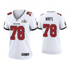 Women's 2021 Tampa Bay Buccaneers #78 Tristan Wirfs White Super Bowl LIV White Game Jersey