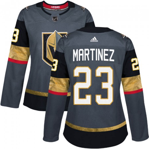 Women's Adidas Vegas Golden Knights #23 Alec Martinez Gray Home Jersey