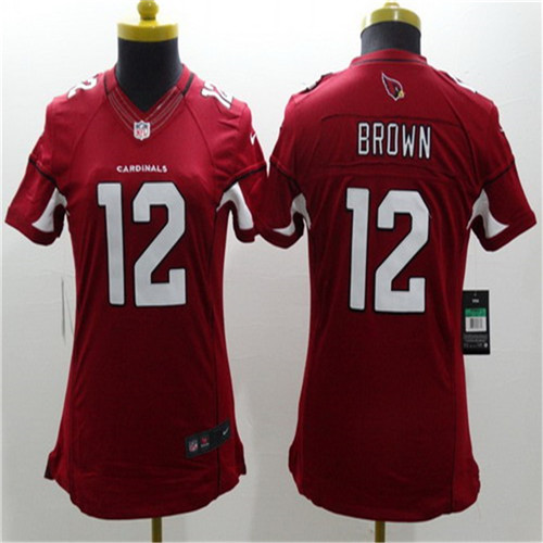 Women's Arizona Cardinals #12 John Brown Red Nike Limited Stitched  Jersey