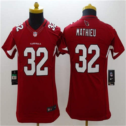 Women's Arizona Cardinals #32 Tyrann Mathieu Red Nike Limited Stitched Jersey