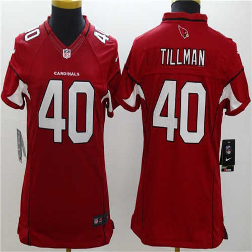 Women's Arizona Cardinals #40 Pat Tillman Red Nik Limited Stitched Jersey