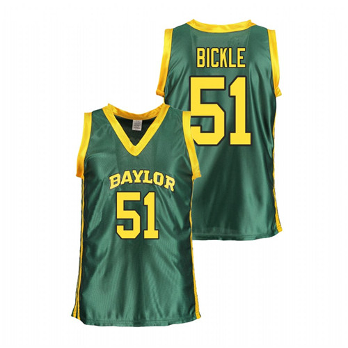 Women's Baylor Bears Green Caitlyn Bickle College Basketball Jersey