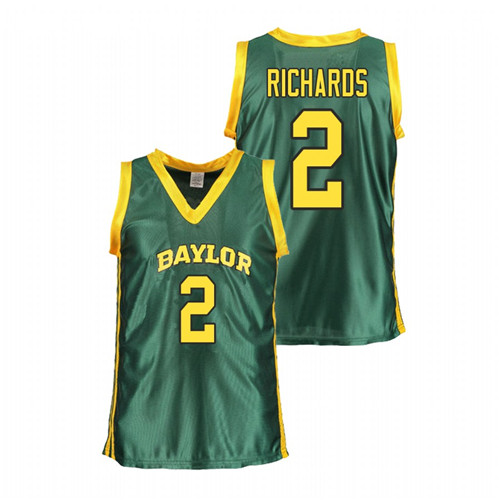 Women's Baylor Bears Green DiDi Richards College Basketball Jersey