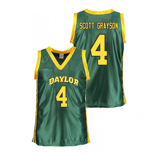 Women's Baylor Bears Green Honesty Scott-Grayson College Basketball Jersey