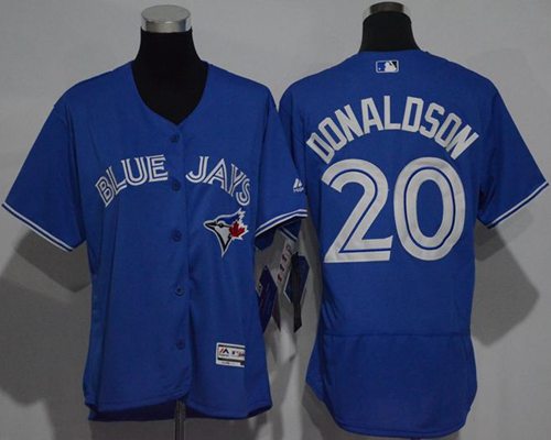 Women's Blue Jays #20 Josh Donaldson Blue Flexbase Authentic Stitched MLB Jersey