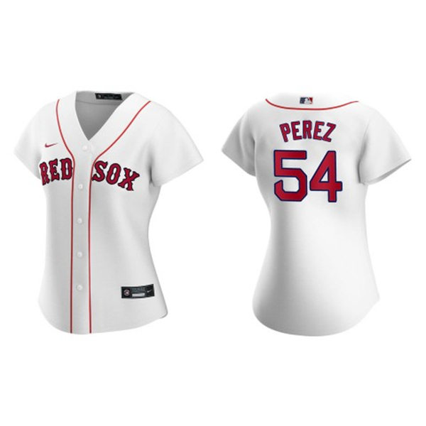 Women's Boston Red Sox #54 Martin Perez White Home CoolBase Jersey