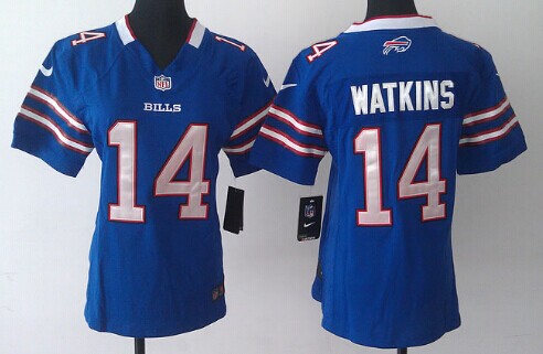 Women's Buffalo Bills #14 Sammy Watkins Light Blue Nik Limited Stitched Jersey