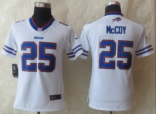 Women's Buffalo Bills #25 LeSean McCoy 2013 White Nike Limited Stitched Jersey