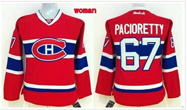 Women's Canadiens #67 Max Pacioretty Red Home Stitched NHL Jersey