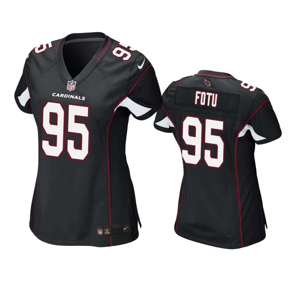 Women's Cardinals Black Leki Fotu Game Jersey