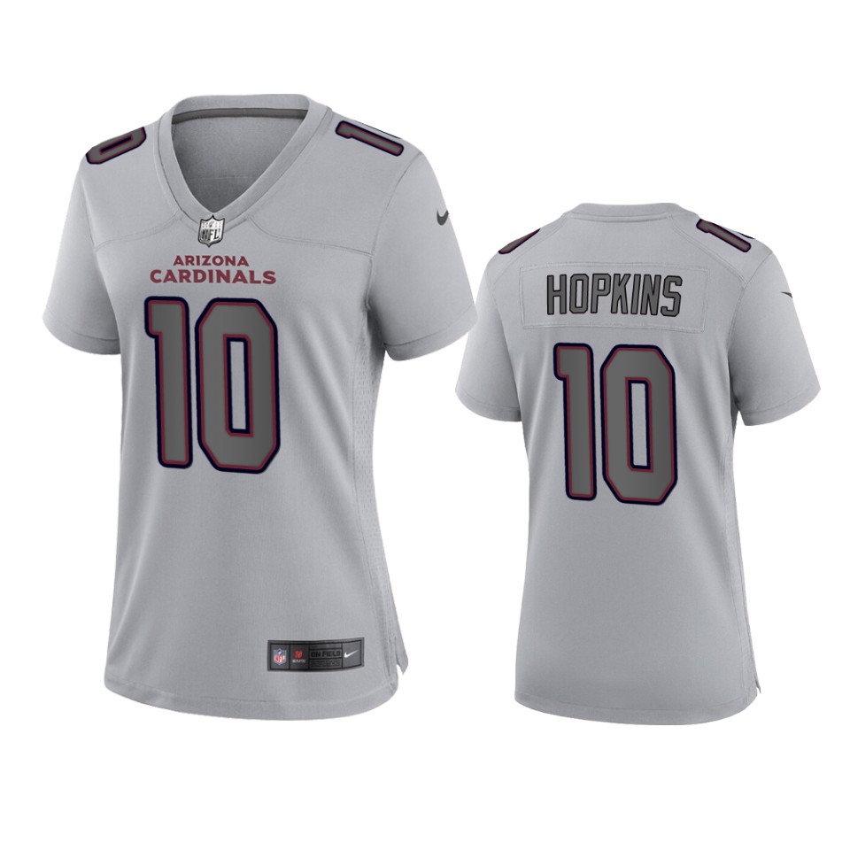 Women's Cardinals Gray DeAndre Hopkins Atmosphere Fashion Game Jersey