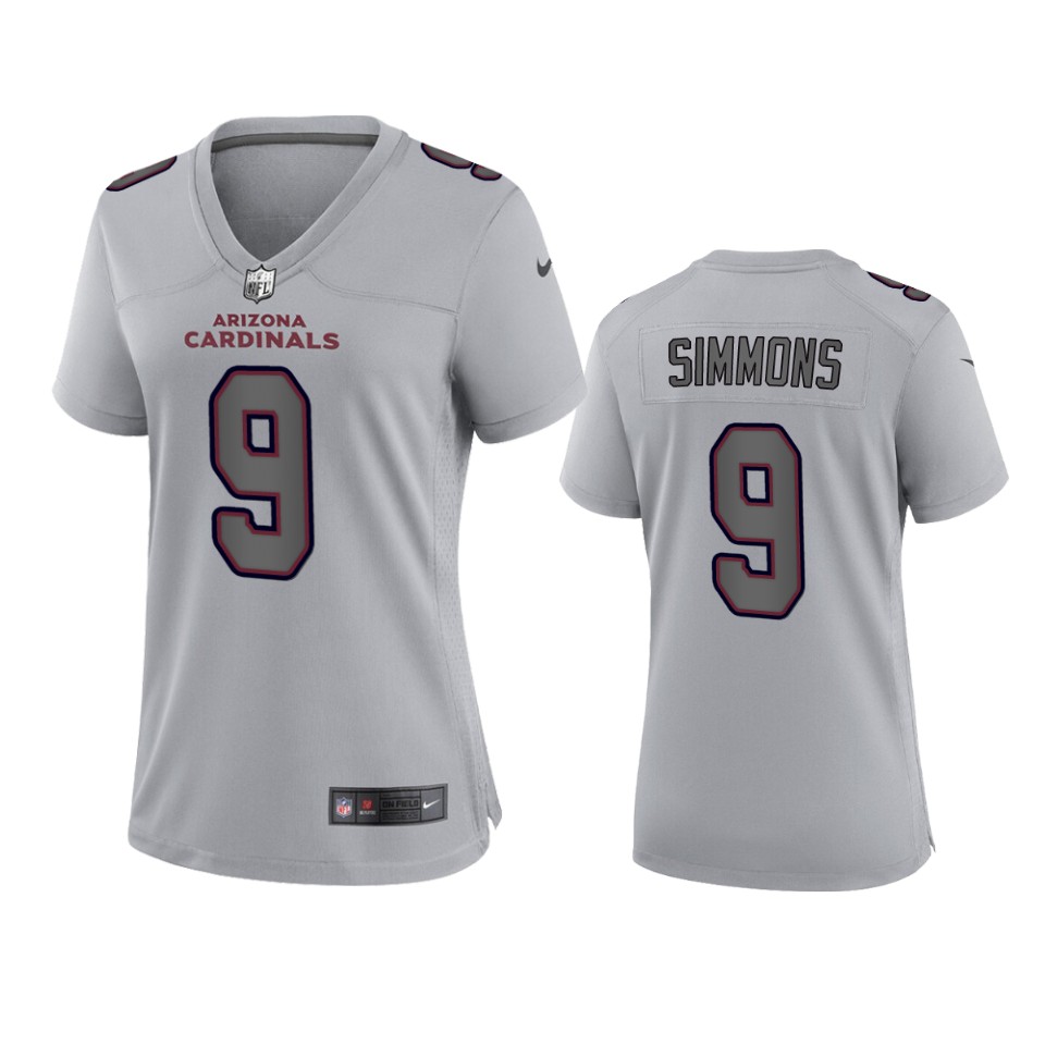 Women's Cardinals Gray Isaiah Simmons Atmosphere Fashion Game Jersey