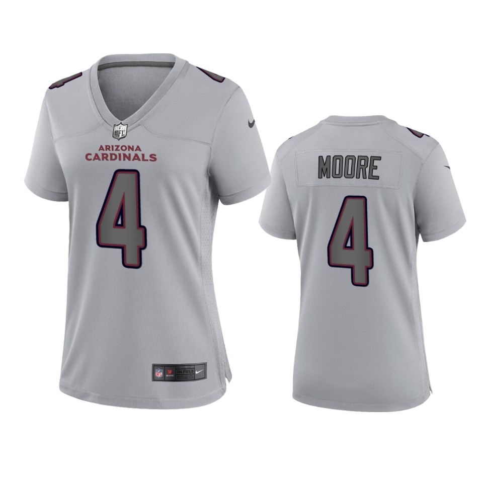 Women's Cardinals Gray Rondale Moore Atmosphere Fashion Game Jersey