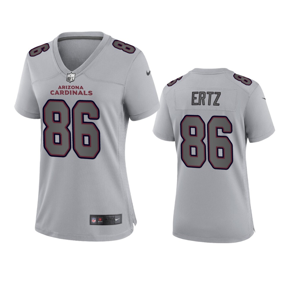 Women's Cardinals Gray Zach Ertz Atmosphere Fashion Game Jersey