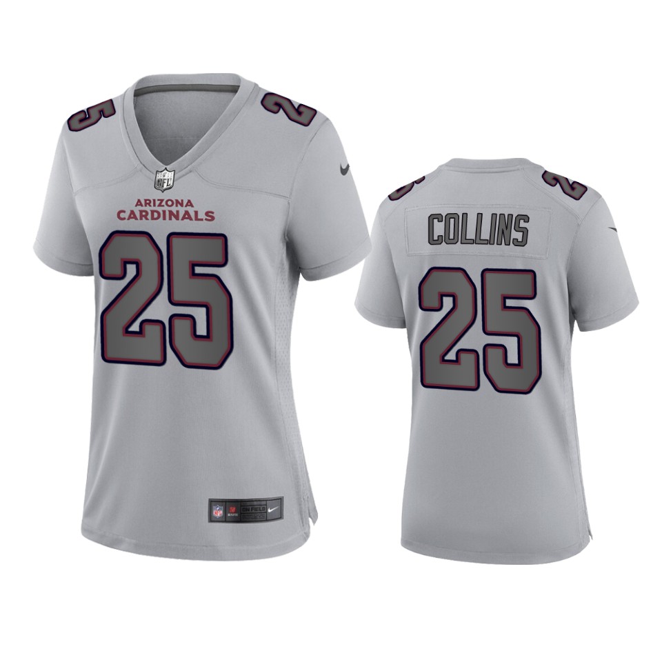 Women's Cardinals Gray Zaven Collins Atmosphere Fashion Game Jersey