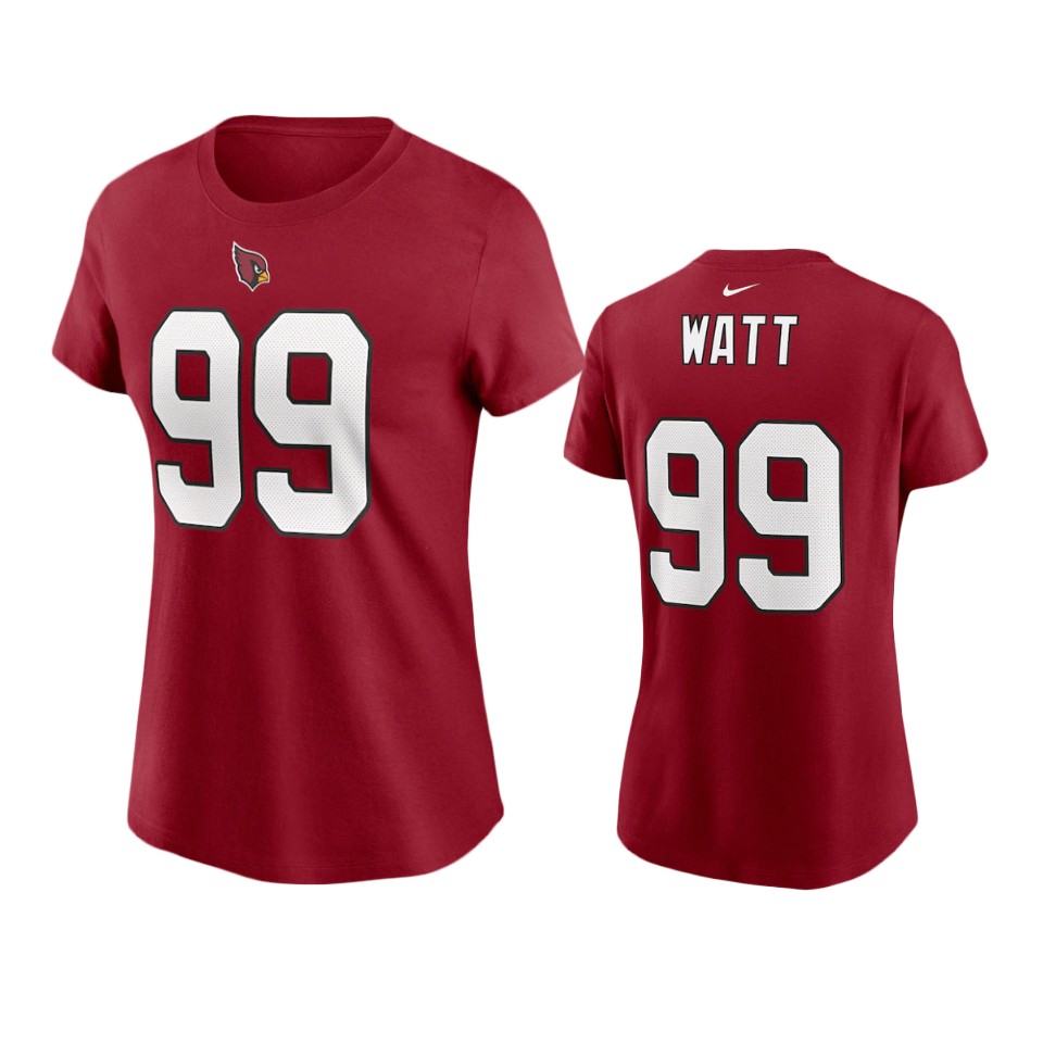 Women's Cardinals J.J. Watt Cardinal Name & Number Women's T-Shirt