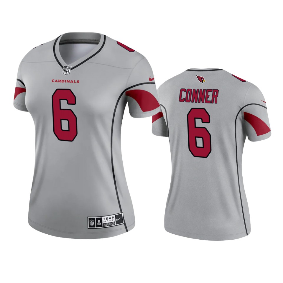 Women's Cardinals James Conner Inverted Legend Gray Jersey