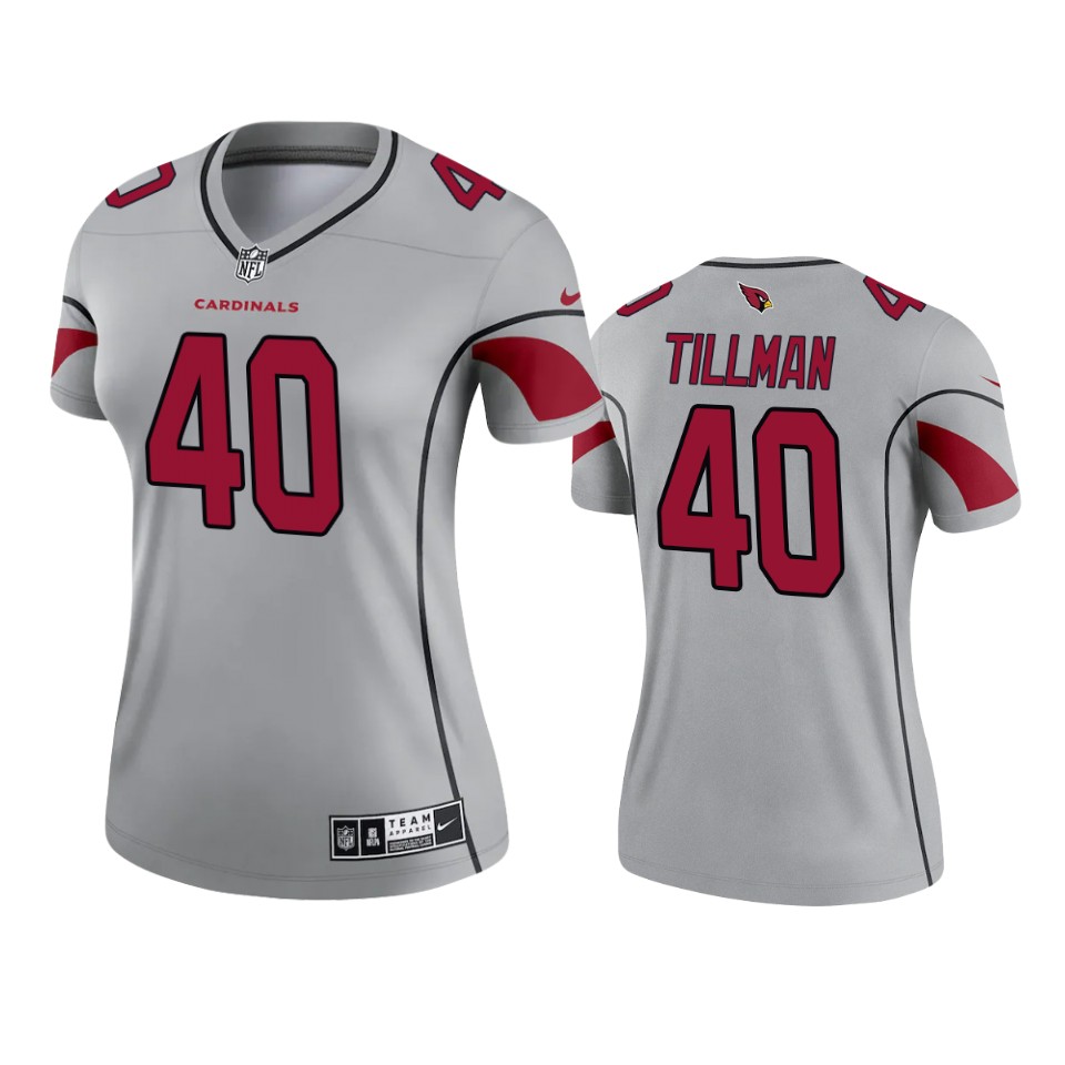 Women's Cardinals Pat Tillman Inverted Legend Gray Jersey