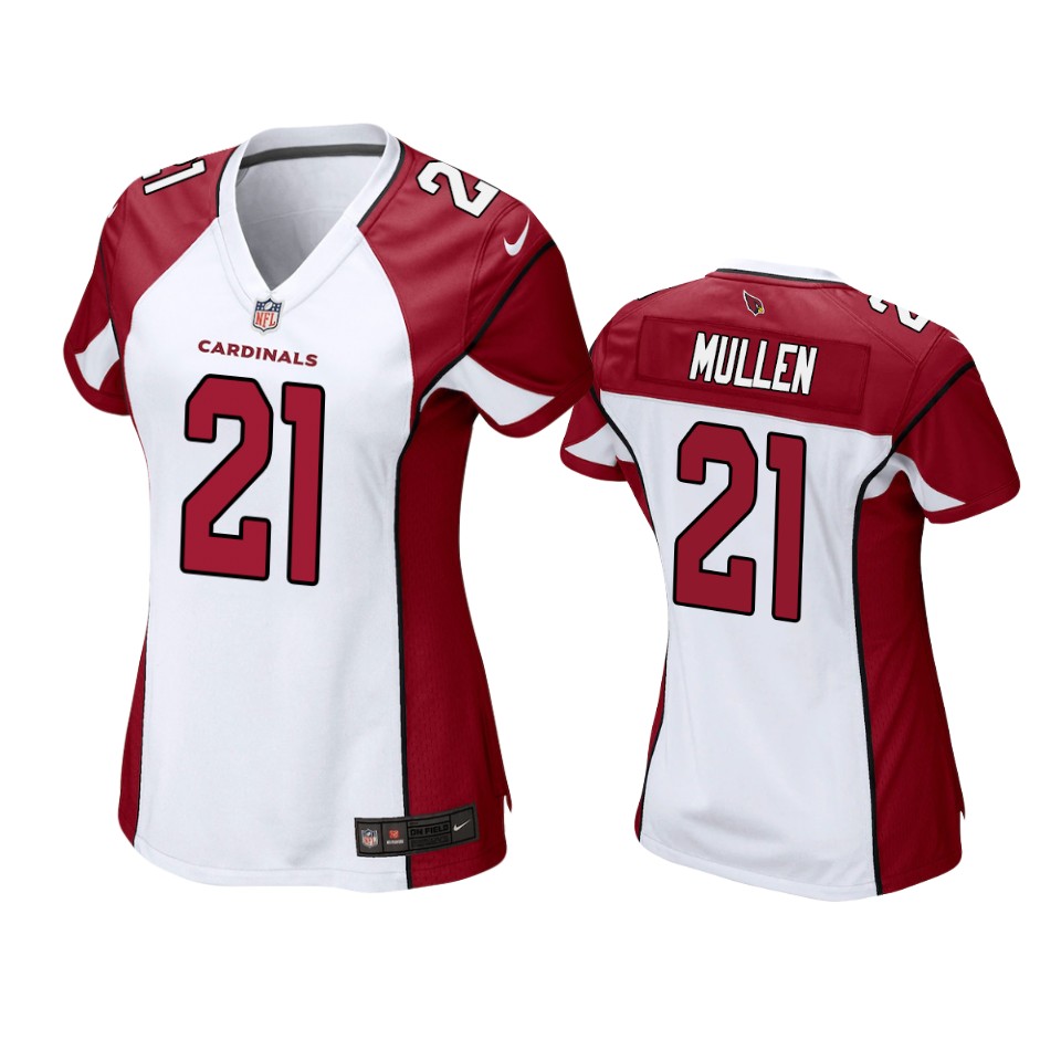 Women's Cardinals White Trayvon Mullen Game Jersey