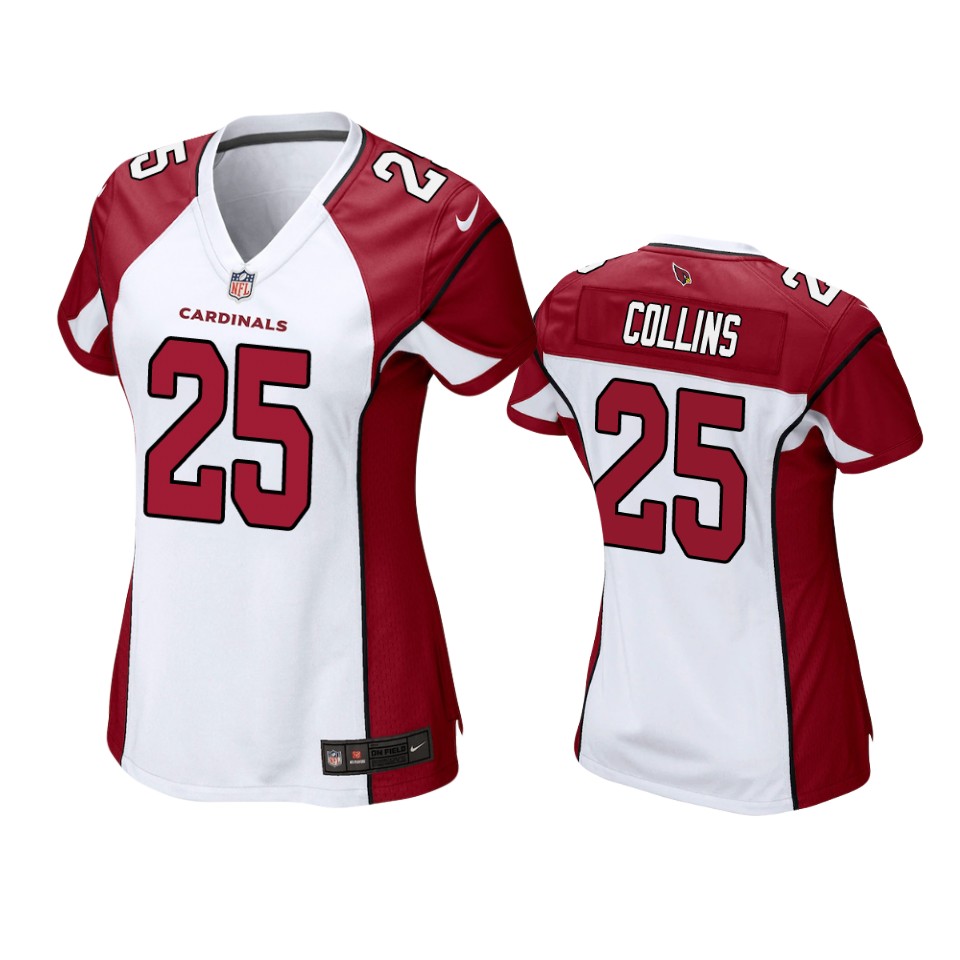 Women's Cardinals White Zaven Collins Game Jersey