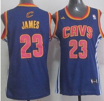 Women's Cavaliers #23 LeBron James Light Blue Fashion Stitched NBA Jersey
