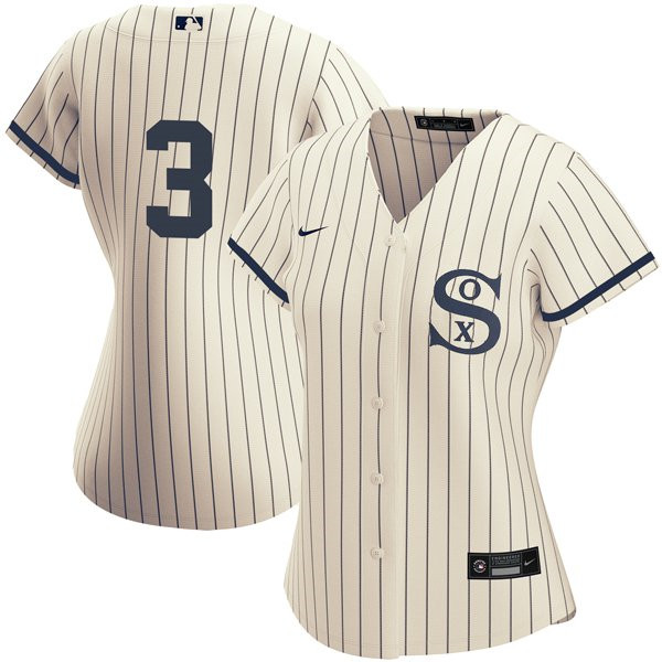 Women's Chicago White Sox Field of Dreams #3 Harold Baines Cream Jersey